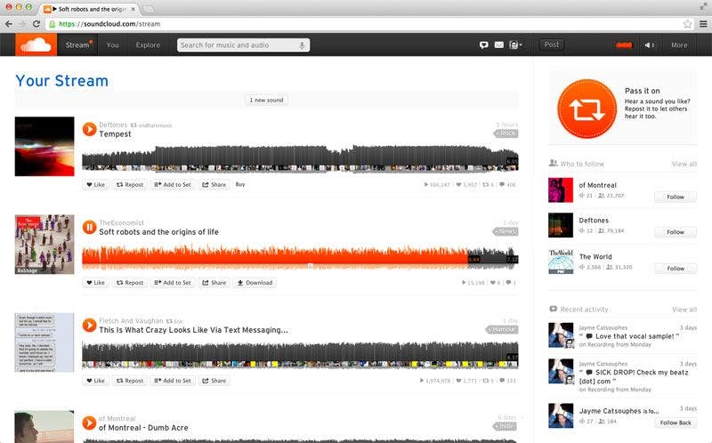 SoundCloud Screenshot 1