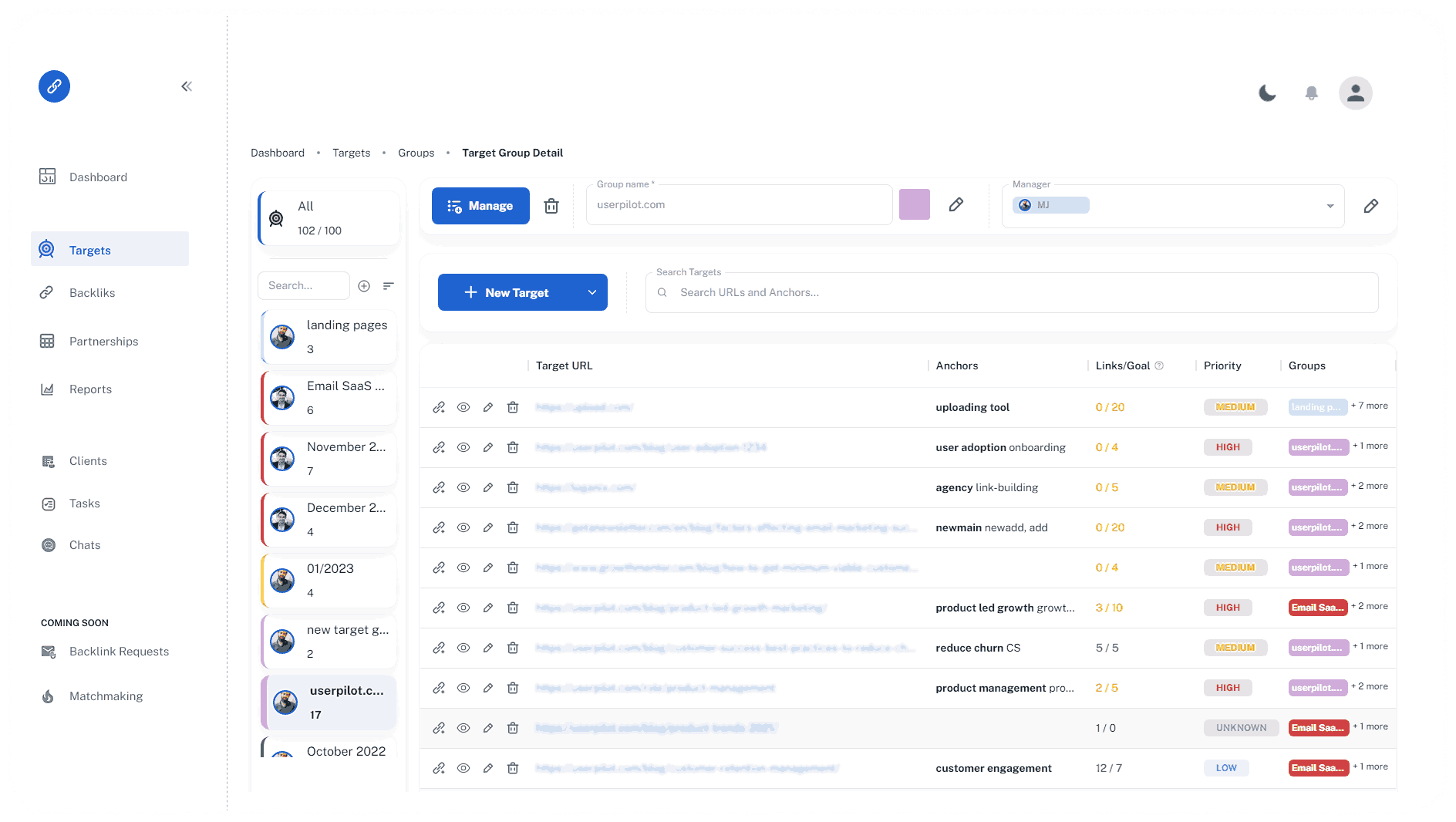 BacklinkManager Screenshot 2