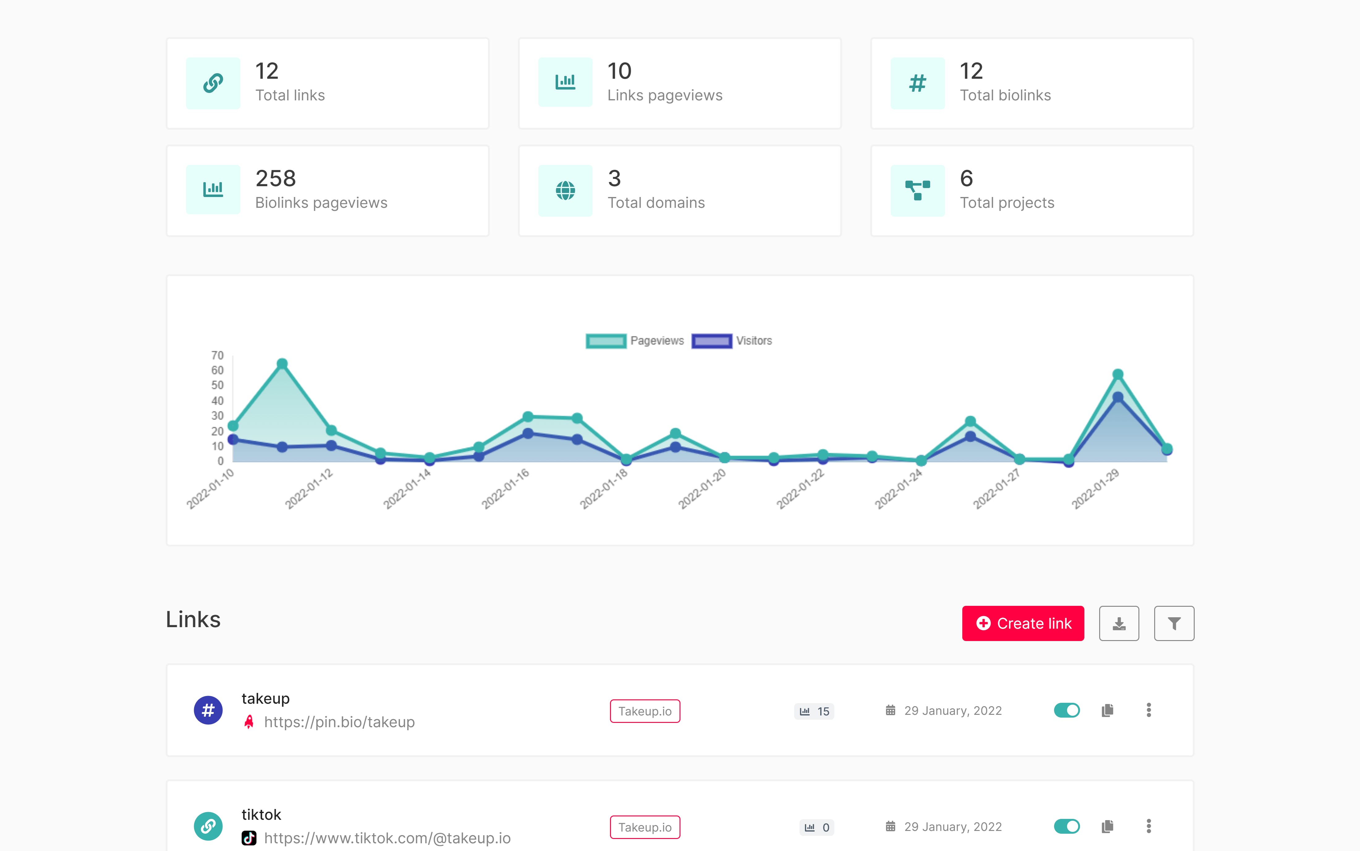 Takeup.io Screenshot 3