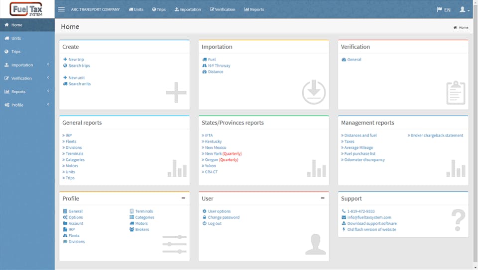 Fuel Tax System Screenshot 2