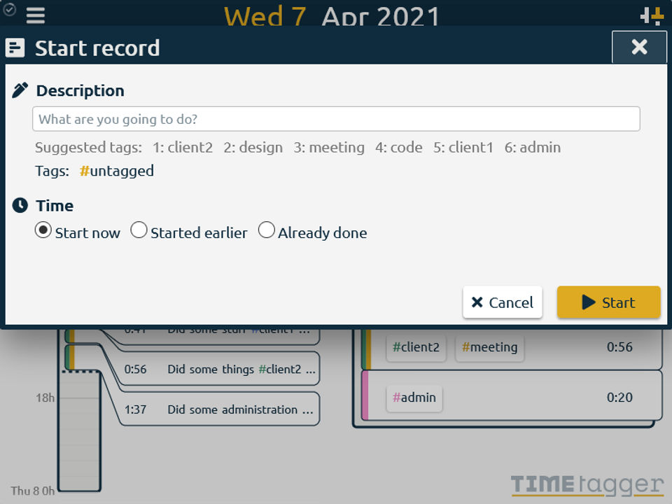 TimeTagger Screenshot 1