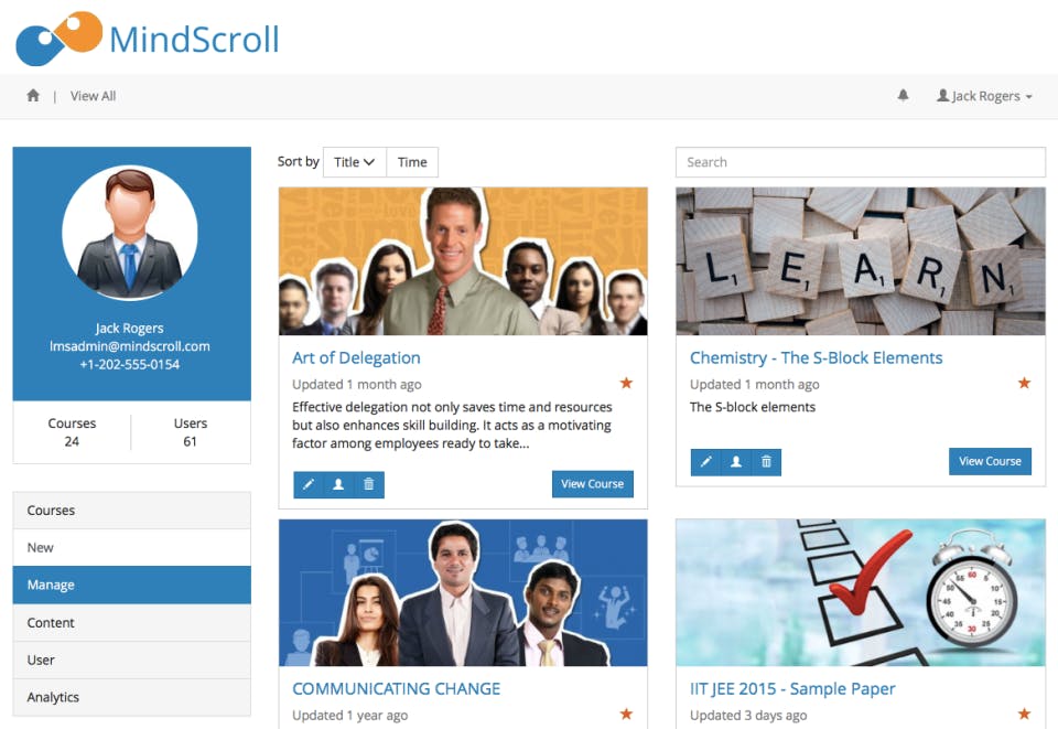 Mindscroll LMS Screenshot 2