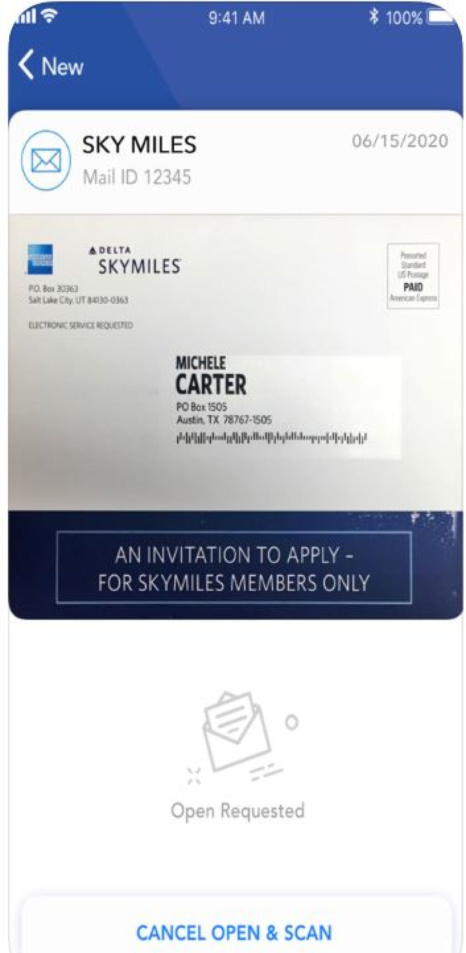 PostScan Mail Screenshot 2