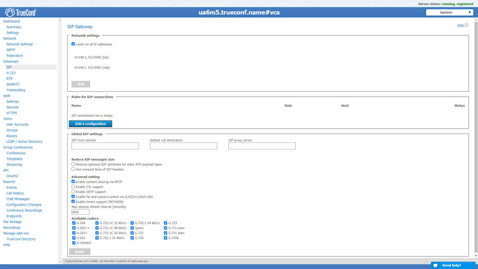 TrueConf Server Screenshot 12