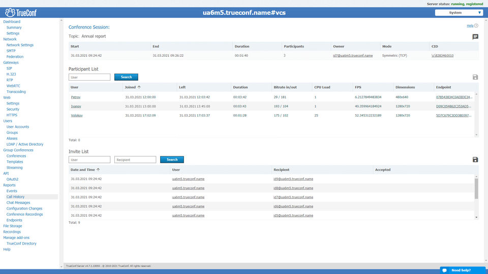 TrueConf Server Screenshot 10