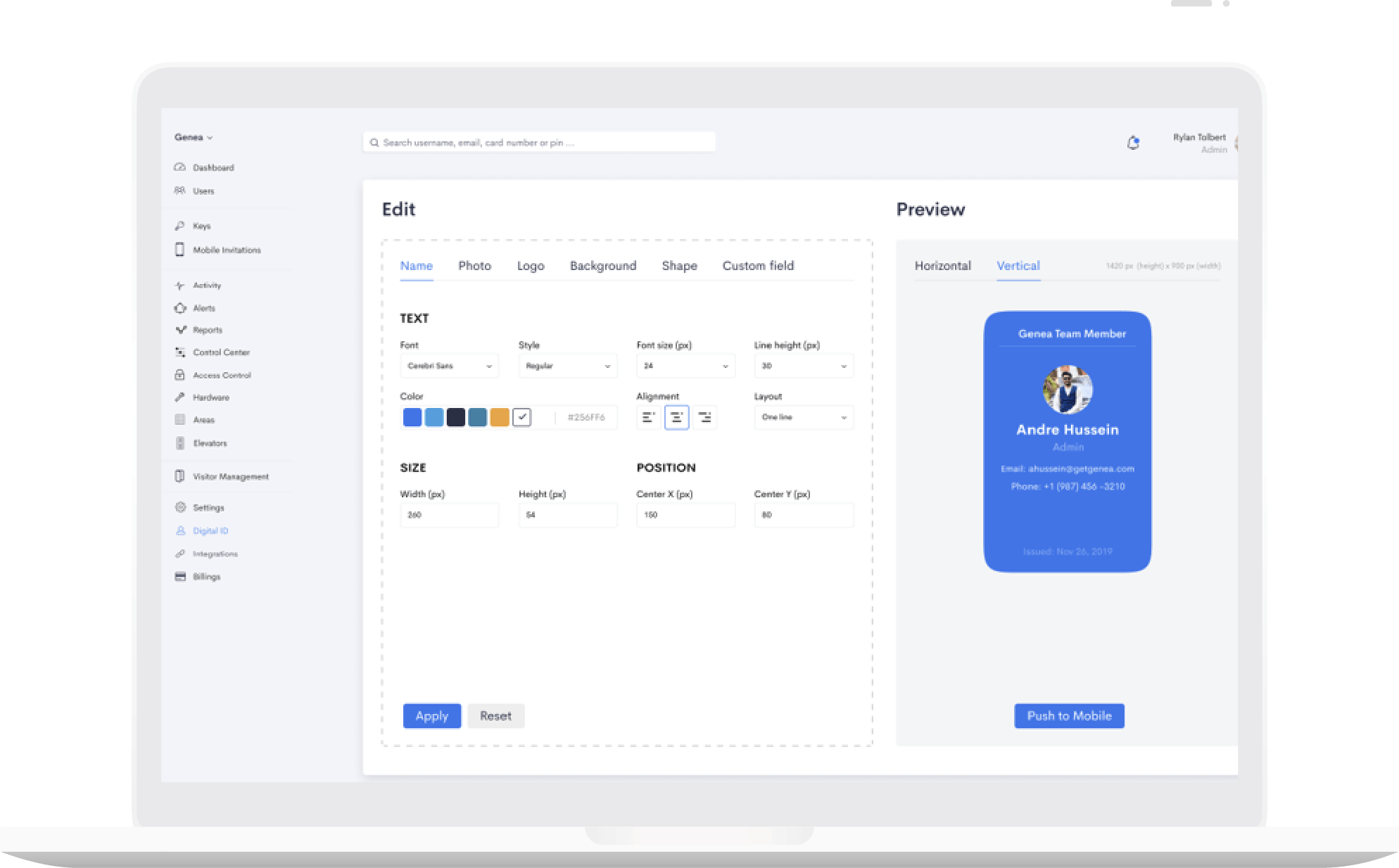 Genea Access Control Screenshot 3