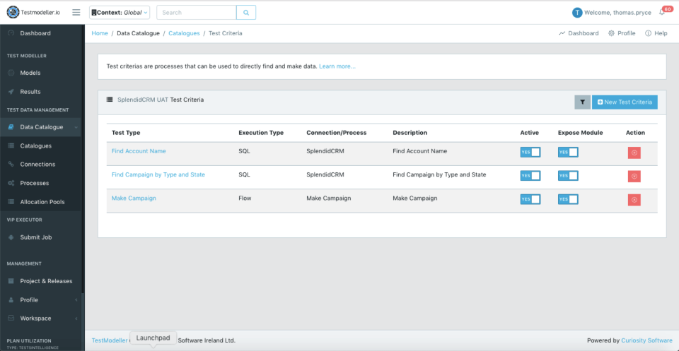 Test Data Automation Screenshot 1