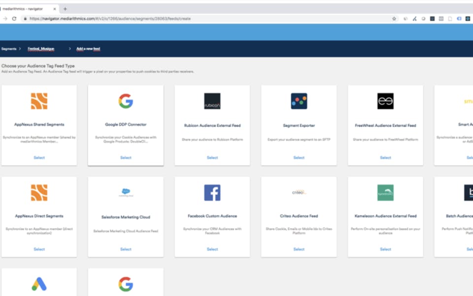 Mediarithmics Screenshot 2
