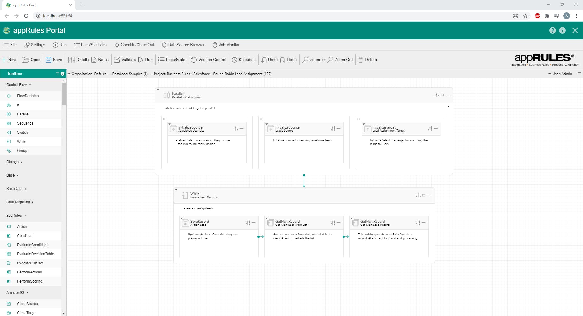 appRules Portal Screenshot 2