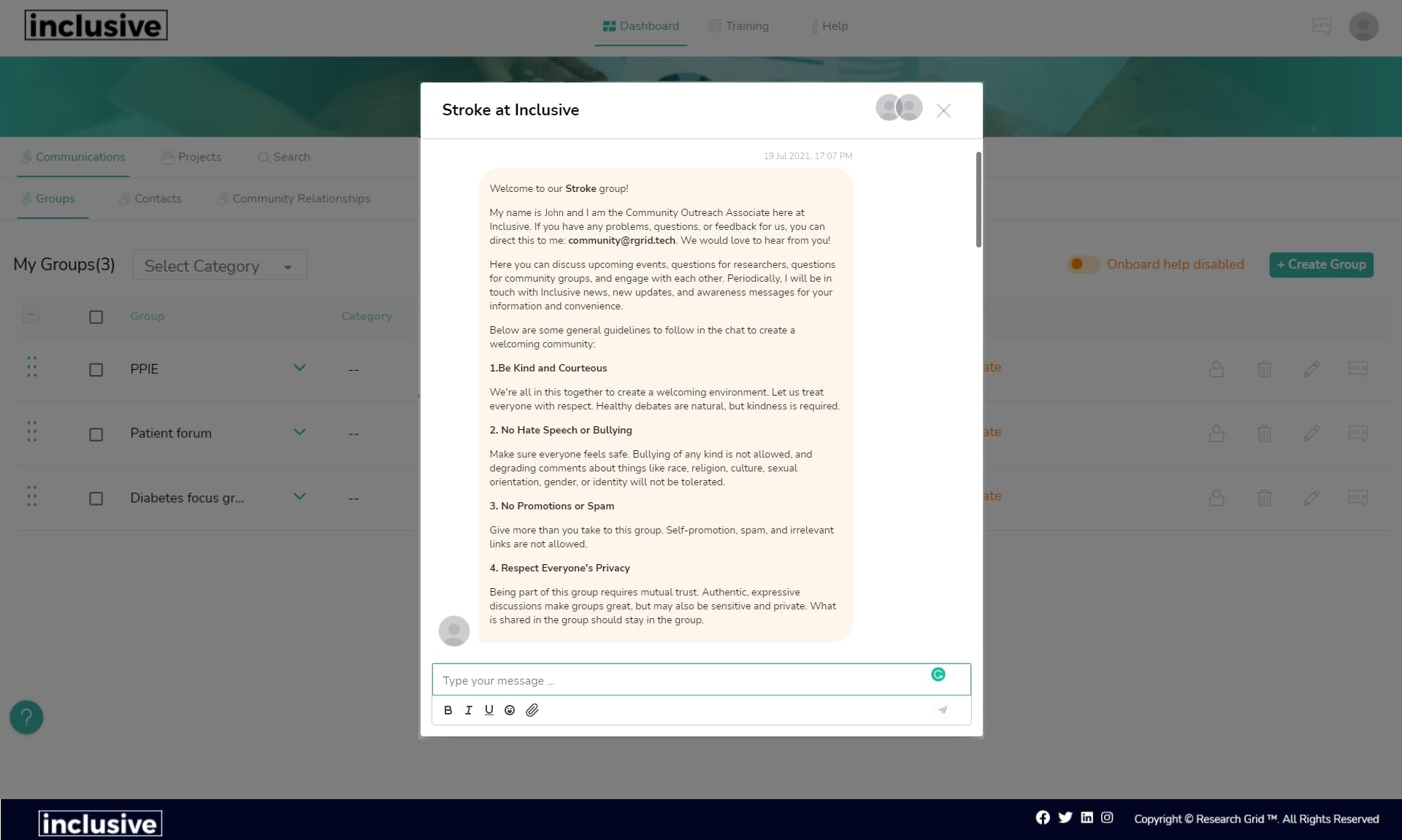 Inclusive Screenshot 1