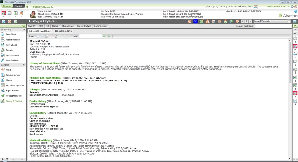 Allscripts Professional EHR Screenshot 4
