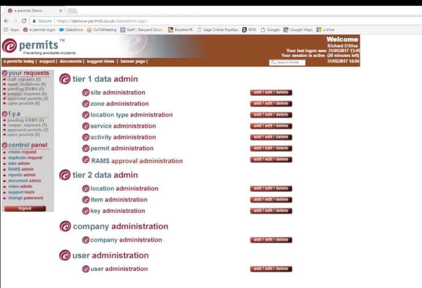 Banyard Solutions e-permits Screenshot 2