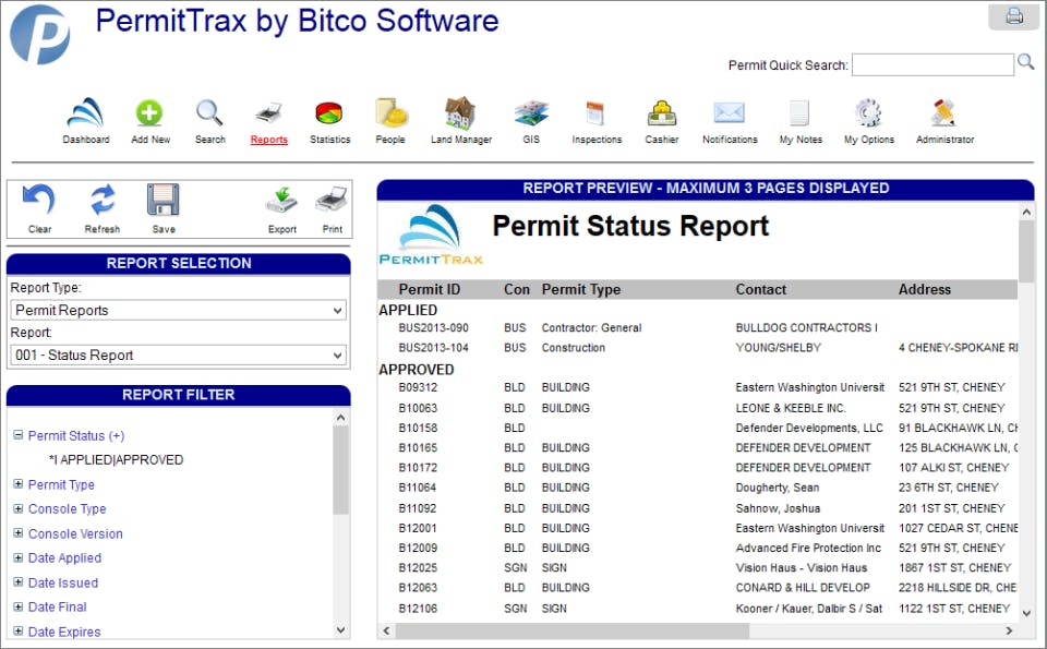 PermitTrax Screenshot 2