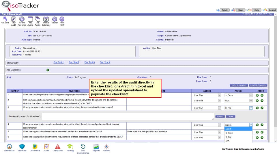 isoTracker Complaints Management Screenshot 1