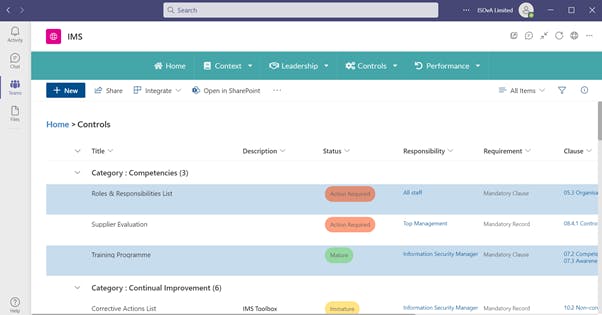 ISOvA IMS Screenshot 3