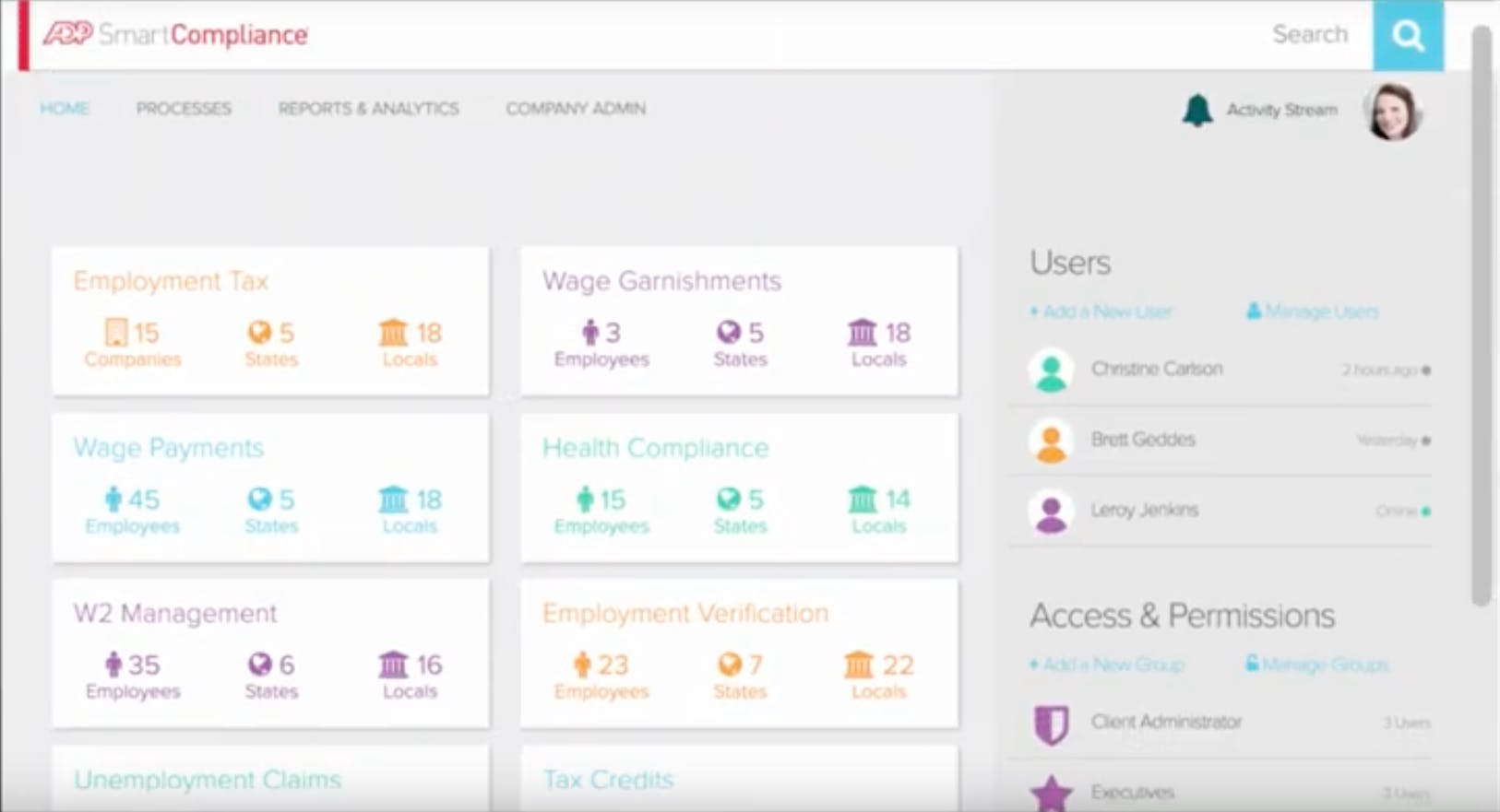 ADP SmartCompliance Screenshot 2