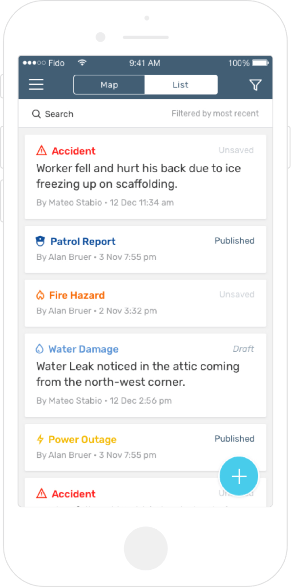 1st Reporting Screenshot 2