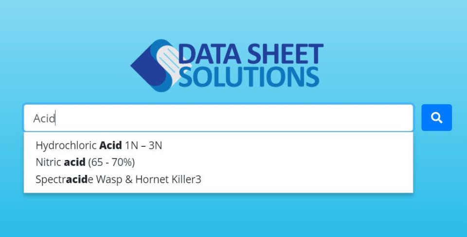 Data Sheet Solutions Screenshot 1