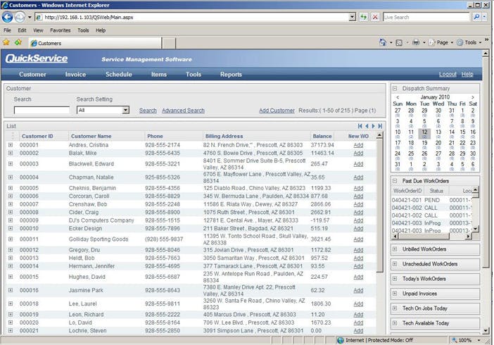 QuickService Screenshot 1