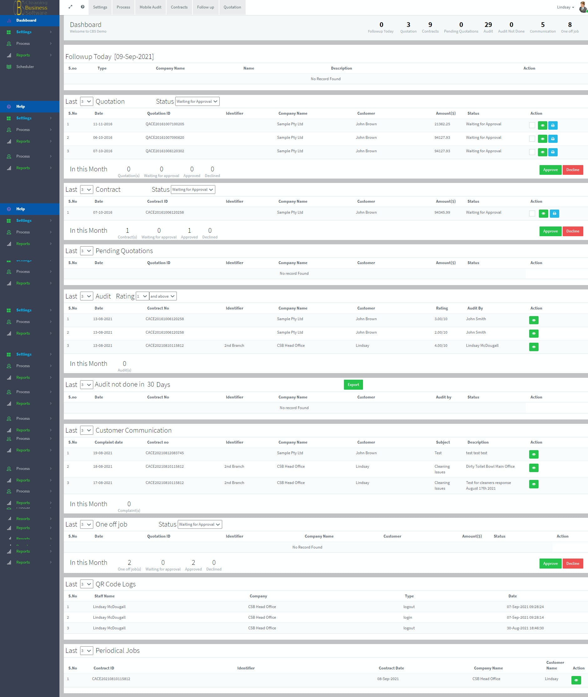 CBS Cleaning Business Software Screenshot 3