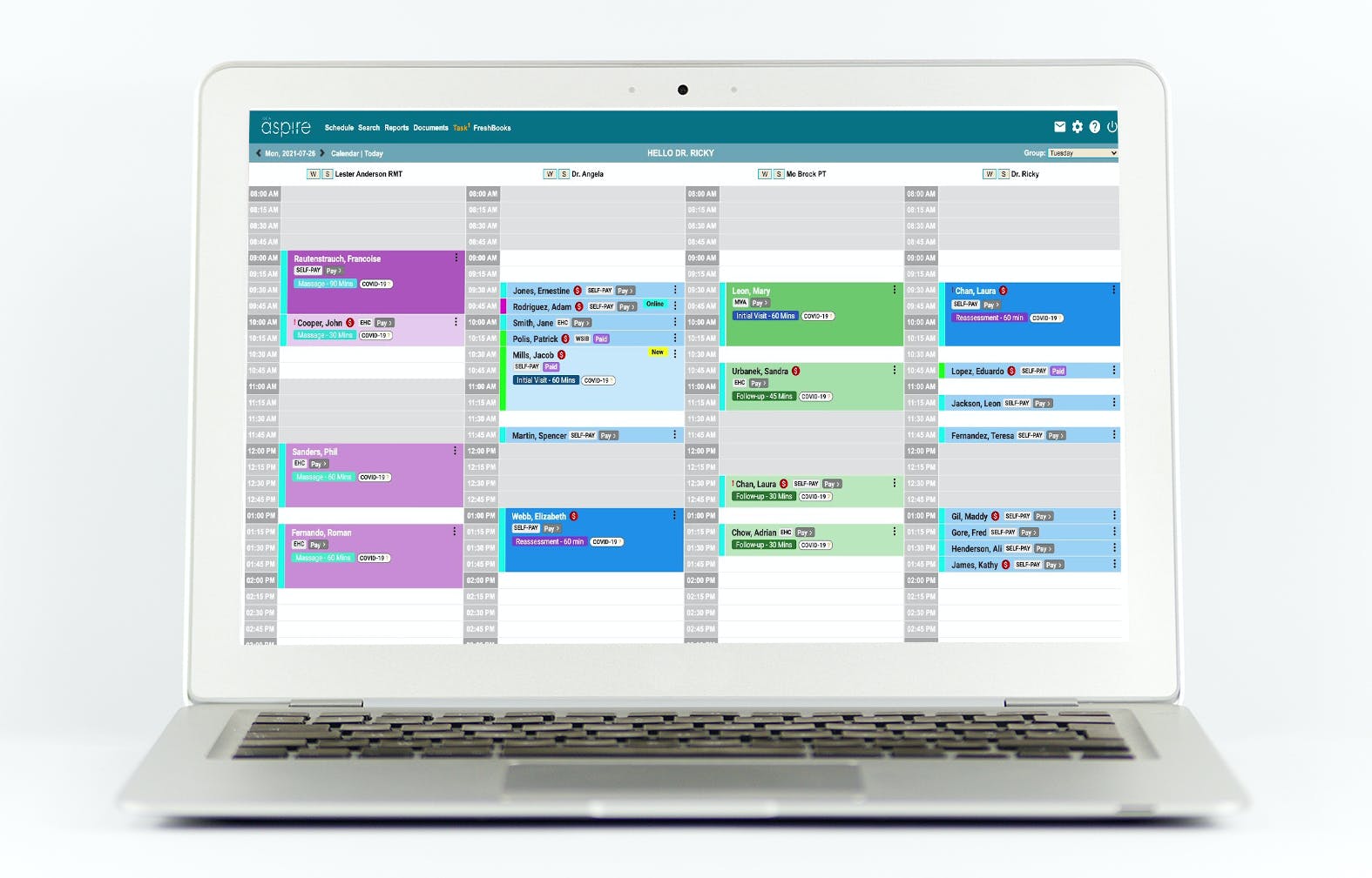 OCA Aspire Screenshot 1