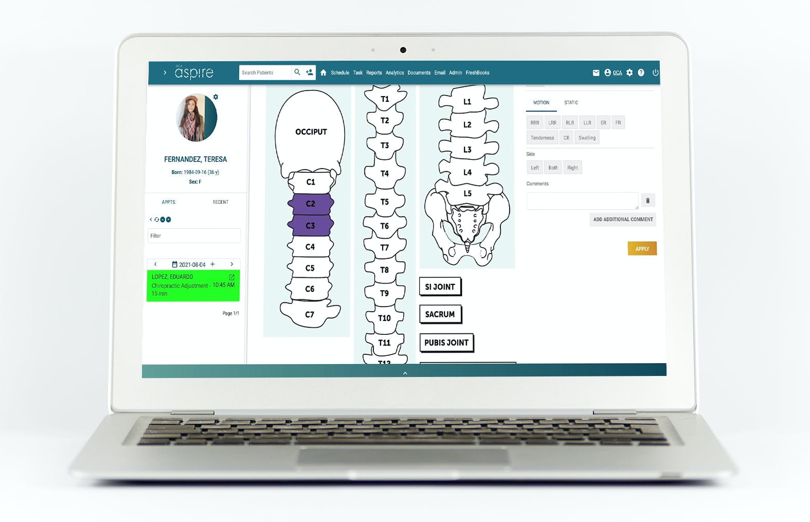 OCA Aspire Screenshot 2