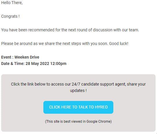 Hyreo Virtual Hiring Events Screenshot 1