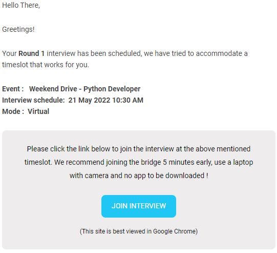 Hyreo Virtual Hiring Events Screenshot 2