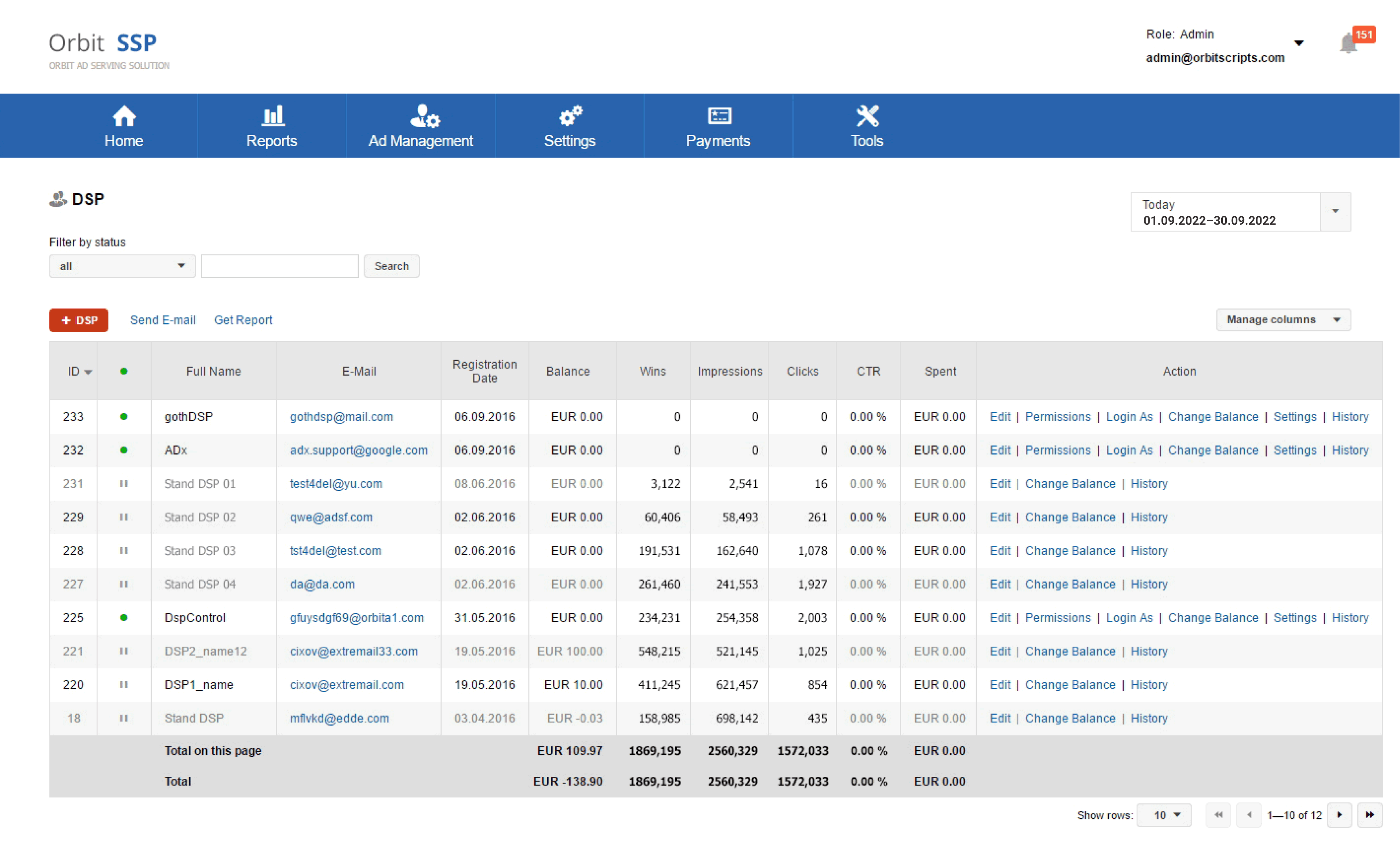OrbitSoft Ad Server Screenshot 4