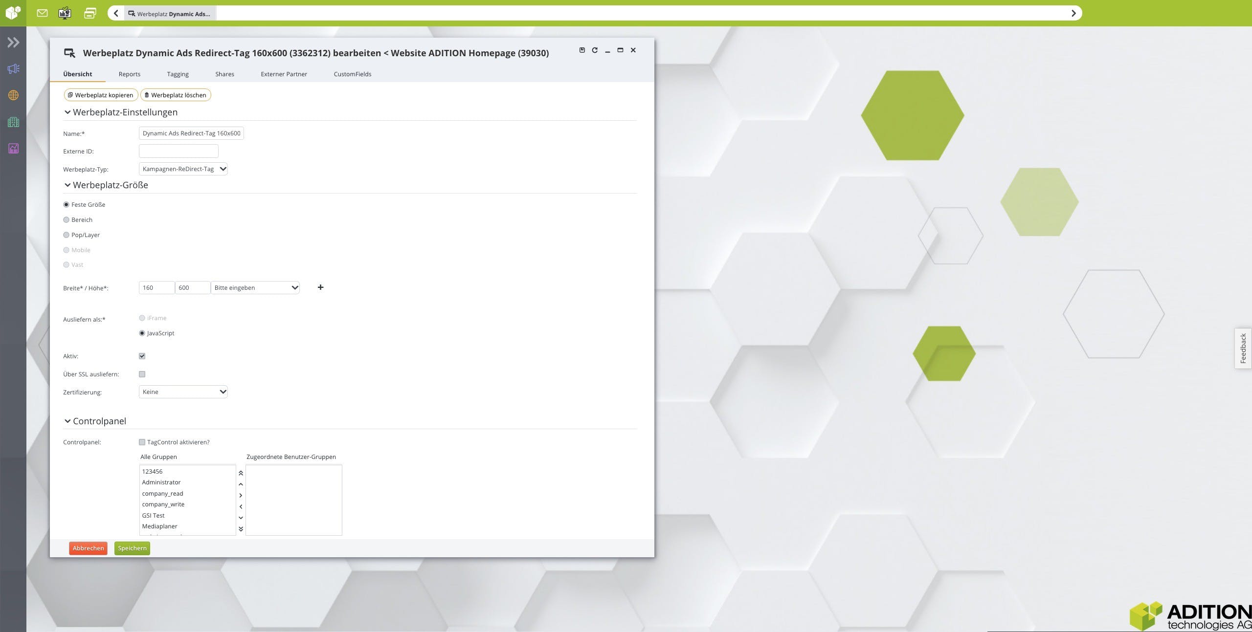 ADITION Screenshot 2
