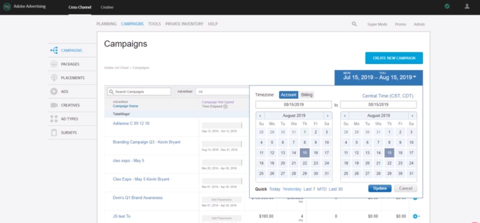 Adobe Advertising Cloud Screenshot 1