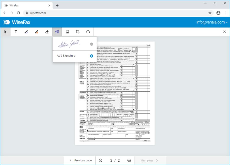 WiseFax Screenshot 3