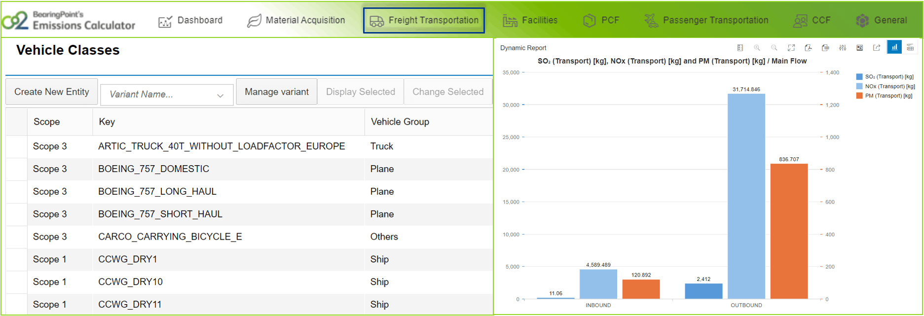 Emissions Calculator Screenshot 3