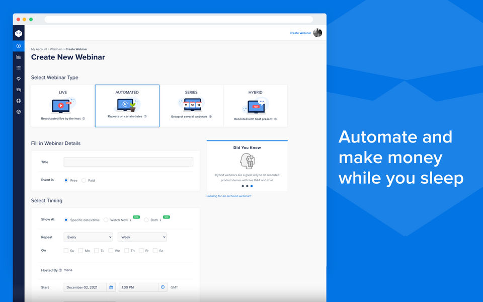 WebinarNinja Screenshot 2