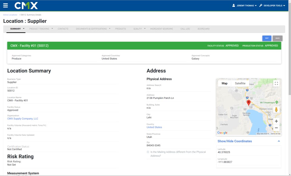CMX1 Platform Screenshot 2
