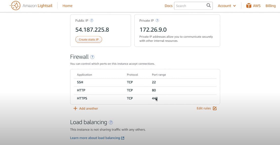 Amazon Lightsail Screenshot 1