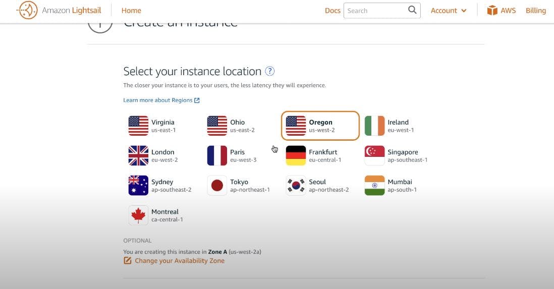 Amazon Lightsail Screenshot 3
