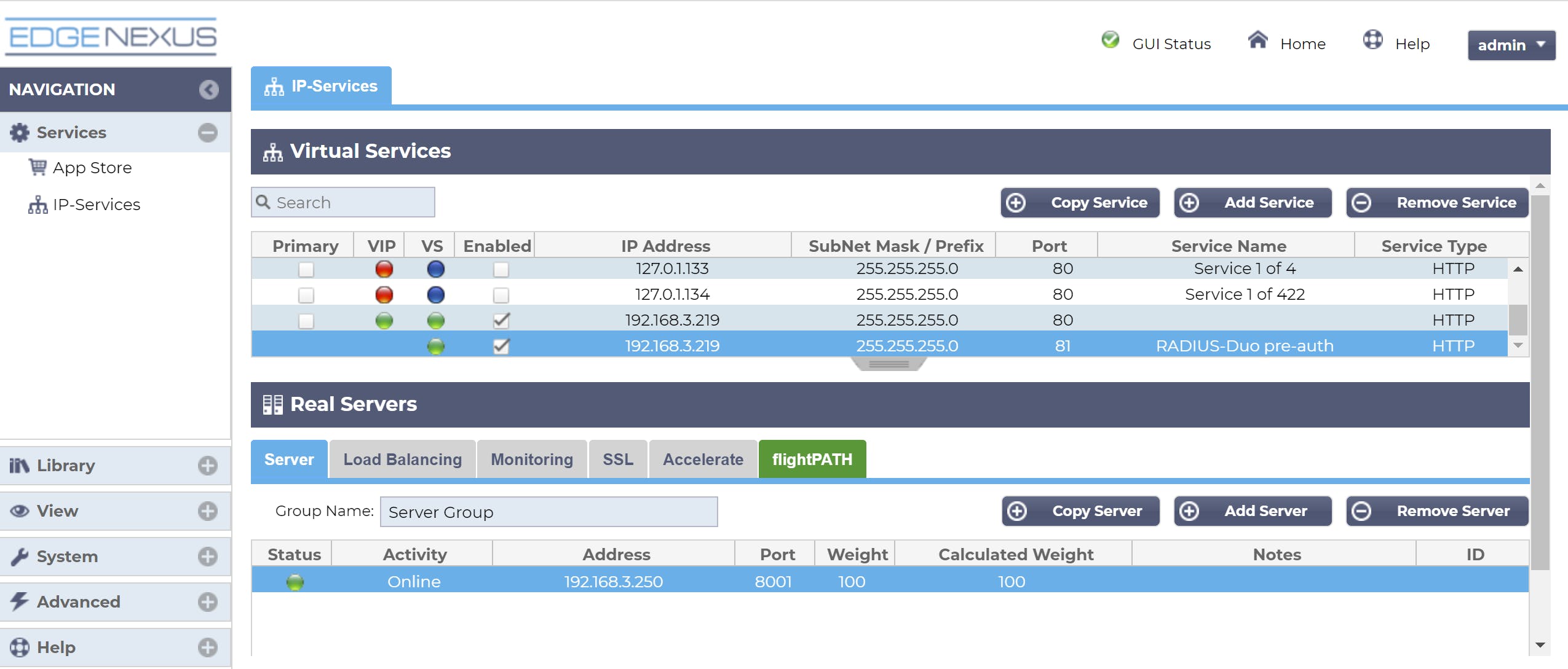 Edgenexus Load Balancer/ADC Screenshot 1
