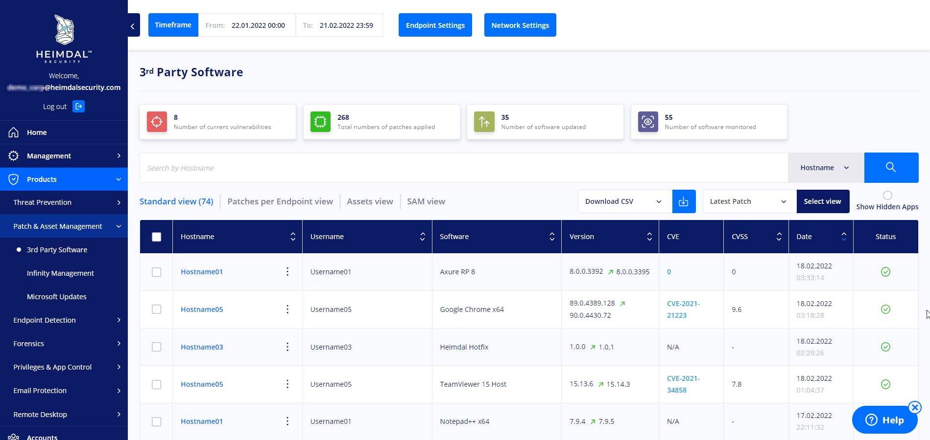 Heimdal Patch & Asset Management Screenshot 1