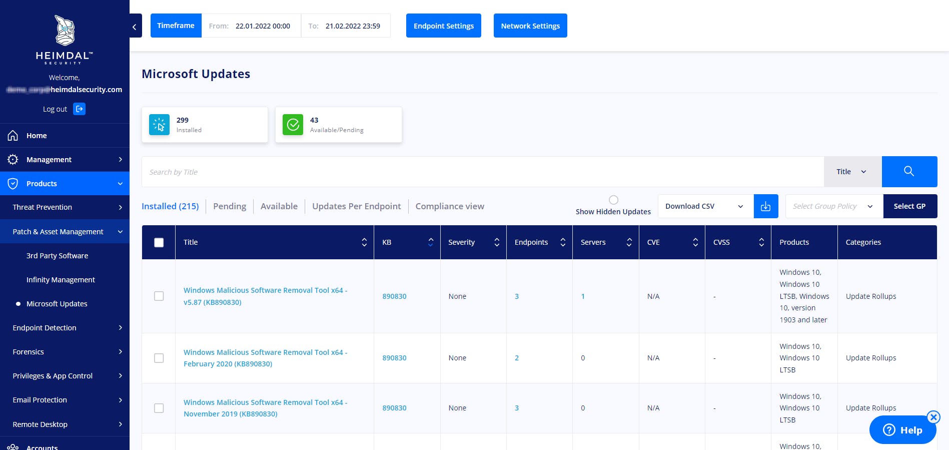 Heimdal Patch & Asset Management Screenshot 2
