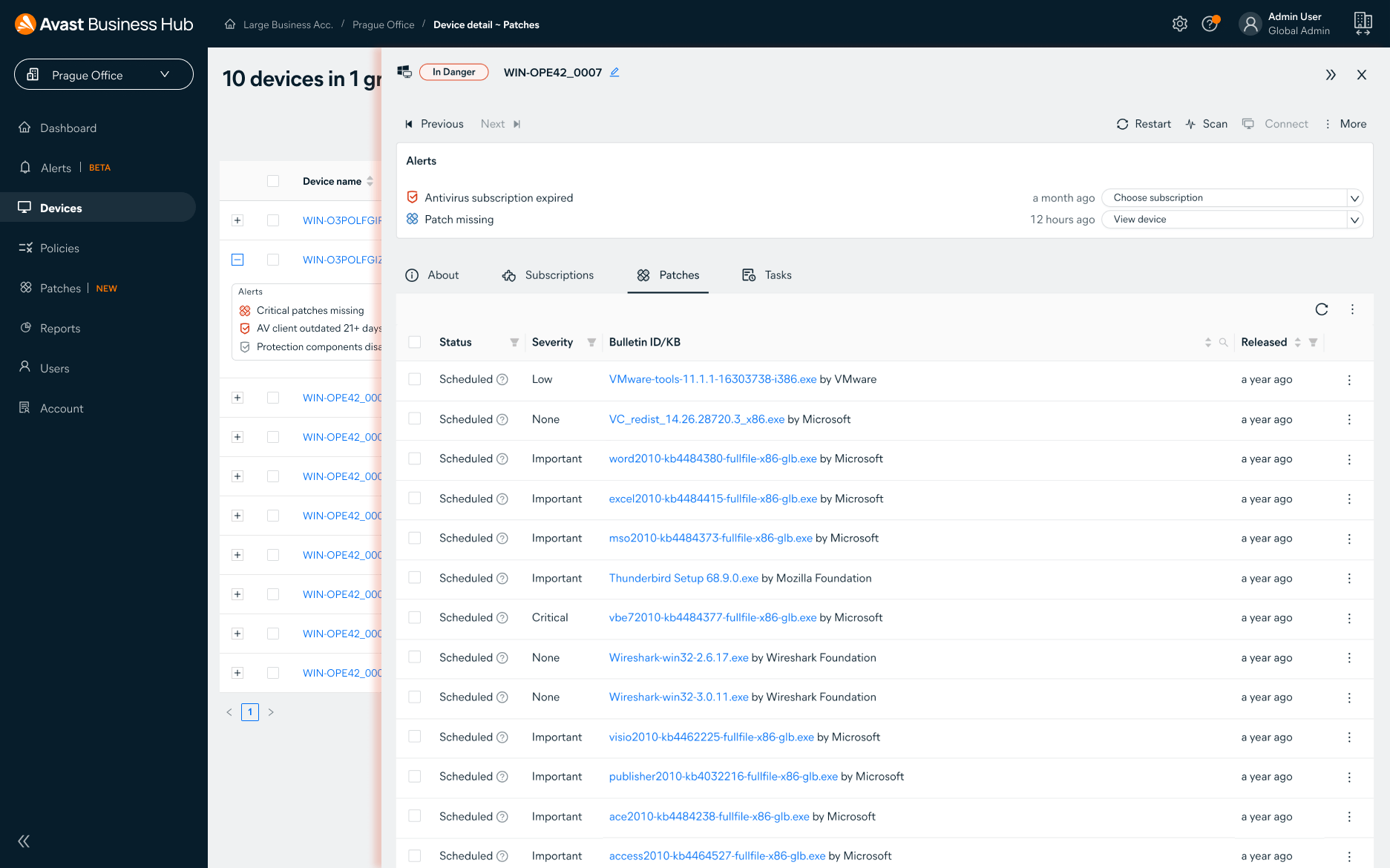 Avast Business Patch Management Screenshot 2
