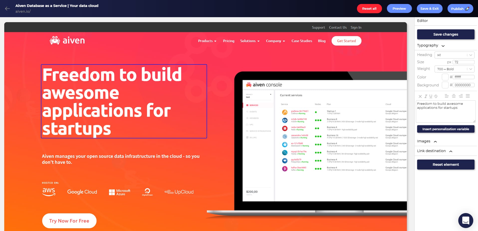 Markettailor Screenshot 1