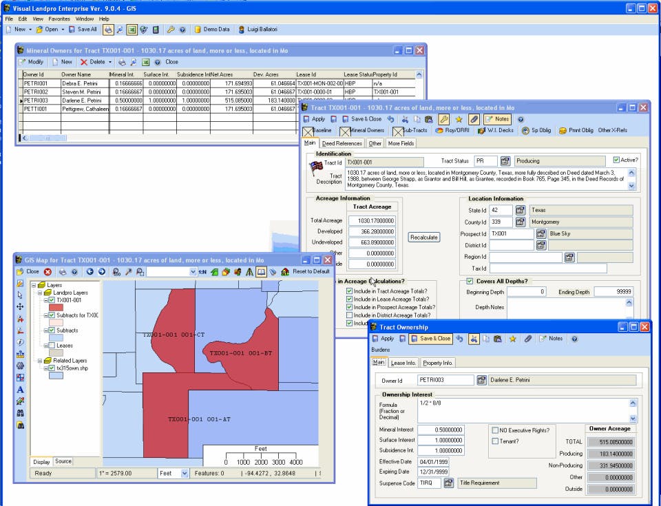 Visual LandPro 2000 Screenshot 1