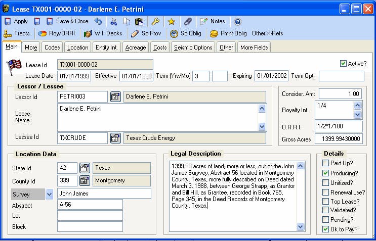 Visual LandPro 2000 Screenshot 3