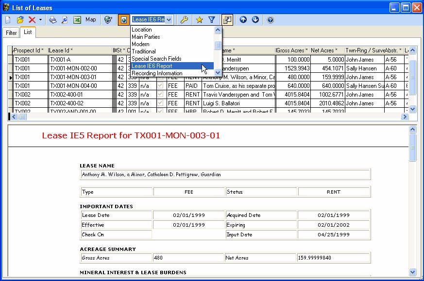 Visual LandPro 2000 Screenshot 5
