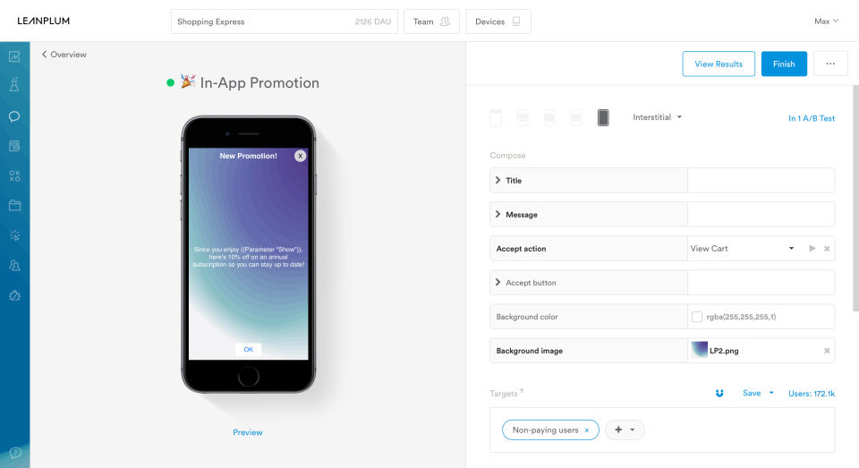 Leanplum Screenshot 1