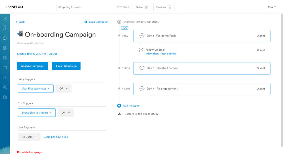 Leanplum Screenshot 2