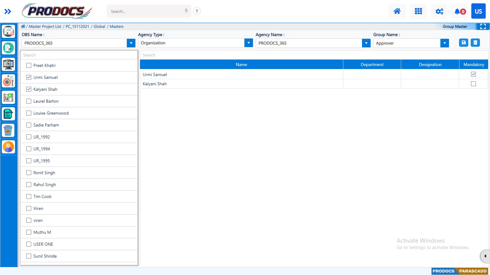 PRODOCS Screenshot 1