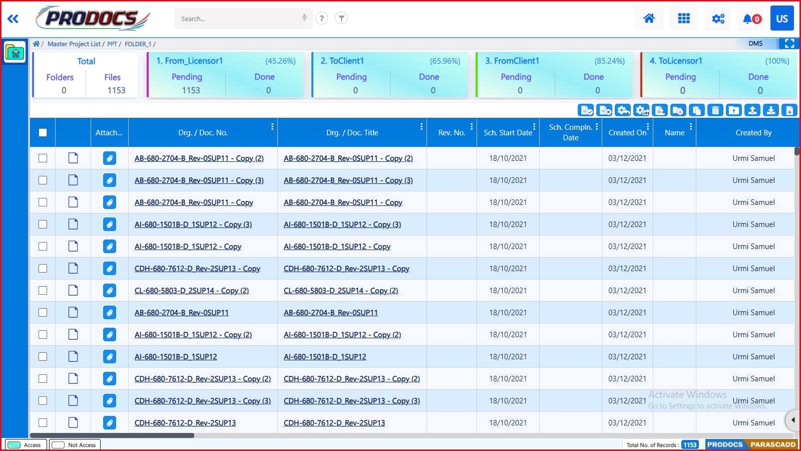 PRODOCS Screenshot 3