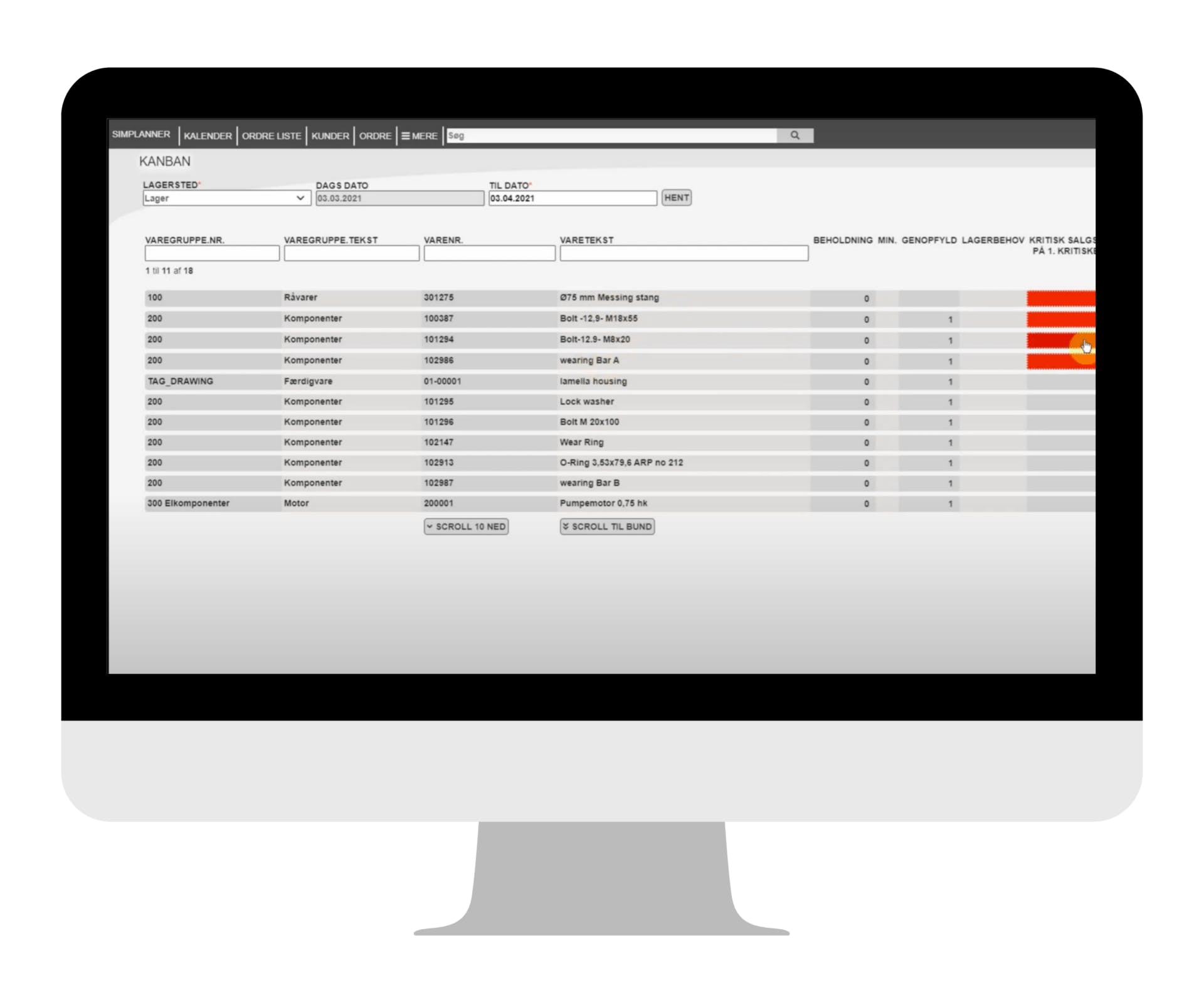 Simplanner Production Screenshot 1
